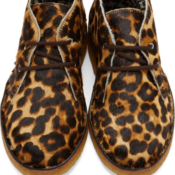 leopard chukka boots